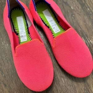 Rothy’s Kids Loafers Flamingo Pink Sz 3 No Inserts Girly Slip On Shoe Flats